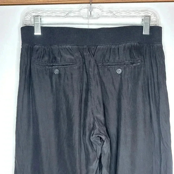 ATM Womens Black Silk Jogger Pants Relaxed Fit 100% Silk Size Small - Picture 7 of 10